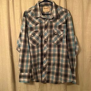 Wrangler, pearl snap shirt